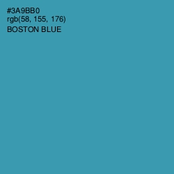 #3A9BB0 - Boston Blue Color Image